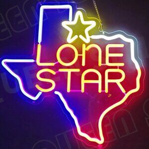 TEXAS LONE STAR STATE NEON LED SIGN